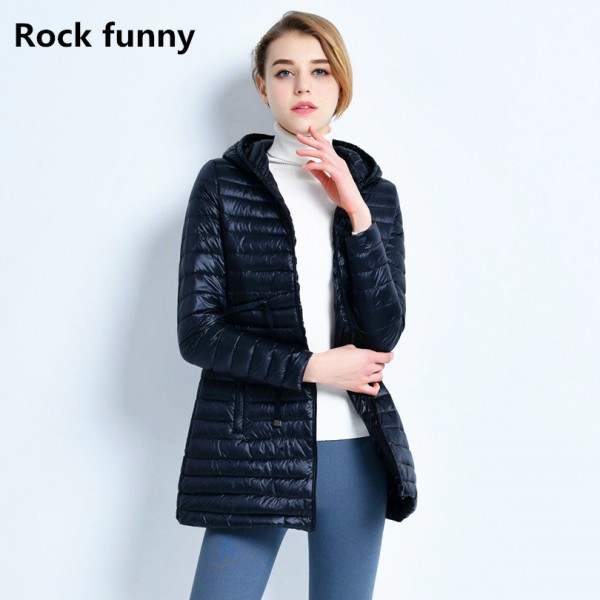 2016 New Female Warm Winter Jacket Women Coat Thin 91%-95% White Duck Down Parka Ultra-light Down Jacket Long Elegant Outwear