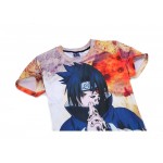 2016 New Men Women Summer Black NARUTO Cartoon Print O Neck Short Sleeve Boy mens Hip Hop 3D Anime T Shirts Harajuku Tee Shirt