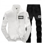 2016 New Men's Suit Casual Hoodies Sets Solid Sweatshirts Spring Autumn Tracksuit Male Sweatpants And Sportswear SA065