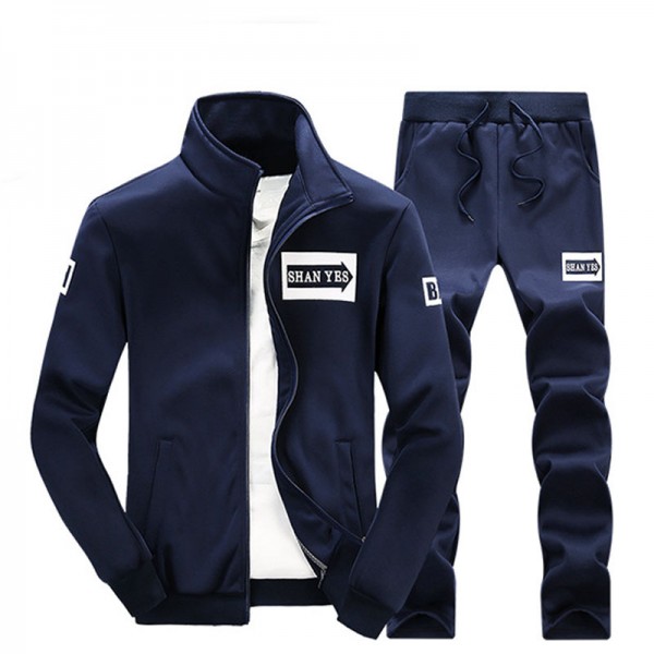 2016 New Men's Suit Casual Hoodies Sets Solid Sweatshirts Spring Autumn Tracksuit Male Sweatpants And Sportswear SA065