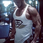 2016 New Mens Singlets Fitness tops Stringer Men bodybuilding Tank Tops Stringer Vest Tank Top Men sleeveless jersey