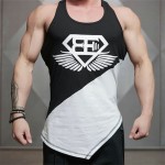 2016 New Mens Singlets Fitness tops Stringer Men bodybuilding Tank Tops Stringer Vest Tank Top Men sleeveless jersey