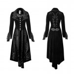 2016 New Punk Rave Fashion Black gothic jacket Rock cosplay Kera Steampunk women Coat y65