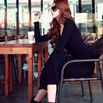 2016 New Spring and Autumn Female Round neck Floor-length Cashmere Sweater  One-piece Dress Casual Solid Knitting Women Dress