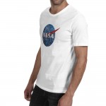 2016 New Style NASA Fashion Cool Mens T-shirt Brand Printed Cotton Men T shirt Space Casual Fitness Clothing Tops Tees