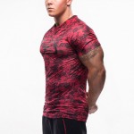 2016 New T-shirt men Tights Fitness Quick Dry Casual Stretch Top Tee Shirt Fitness Mma Plus Size Hot Sale