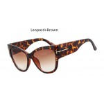 2016 New Tom Fashion Brand Designer Cat Eye Women Sunglasses Female Gradient Points Sun Glasses Big Oculos feminino de sol TF