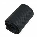 2016 New Universal braid on the steering wheel Sew Microfiber car steering wheel cover to cover the entire single connector 38cm