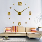 2016 New Wall Clock Clocks Watch Horloge Murale Diy 3d Acrylic Mirror Large Home Quartz Circular Needle Modern Free Shipping