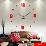 2016 New Wall Clock Clocks Watch Horloge Murale Diy 3d Acrylic Mirror Large Home Quartz Circular Needle Modern Free Shipping