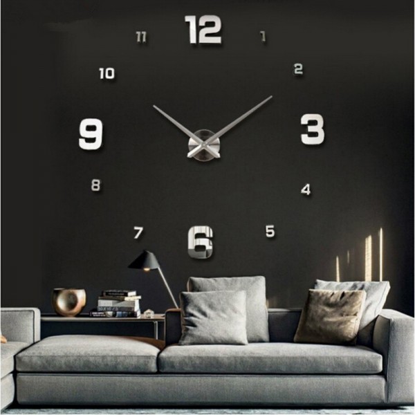 2016 New Wall Clock Clocks Watch Horloge Murale Diy 3d Acrylic Mirror Large Home Quartz Circular Needle Modern Free Shipping