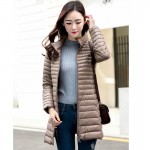 2016 New Women Winter Coat Ultralight Slim 90% White Duck Down Jackets Plus Size Female Long Down Coat Portable Warm Outerwear