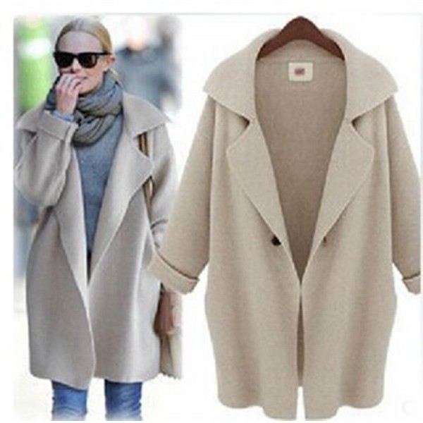 2016 New Womens Winter Jackets And Coats Plus Size Turn Down Collor Coat Shawl Collar Cardigan Coat Female Warm Parka