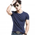 2016 New arrival summer Fashion Casual short-sleeved men t-shirt men brand plus size S-XXL,Cotton Men t-shirt High Quality GC299