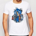 2016 Newest  Breaking the Time Tardis doctor who Printed T shirts men's fashion short sleeve Novelty Cool Tee Tops Clothes