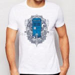 2016 Newest  Breaking the Time Tardis doctor who Printed T shirts men's fashion short sleeve Novelty Cool Tee Tops Clothes