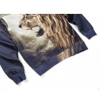 2016 Newest Men Sweatshirt Autumn/Winter Fashion Hoodies 3D Animal Lion Print Sweatshirt Rap Hip Hop Hooded Pullover #L6001