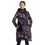 2016 Printed European Winter Women Down Parkas X-Long Coats with Hoody 90% Duck Down Outerwear Plus Size 4XL 5XL  80999