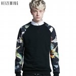 2016 Promotion None Full New Hip Hop Print Arm Three Types Of Paragraph Men Hoody Sweatshirts Street Young And Women Loose Coat 