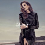 2016 S/S New Free Shipping! Fabulous Luxe B*lmain Striped Beads Long Sleeves Club Celebrity Party Dress