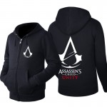 2016 Spring New Fashion Autumn Winter Assassin Creed fleece Hoodie Sweatshirt  Cosplay Costumes Cool Zipper Hoodies Men