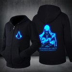 2016 Spring New Fashion Autumn Winter Assassin Creed fleece Hoodie Sweatshirt  Cosplay Costumes Cool Zipper Hoodies Men