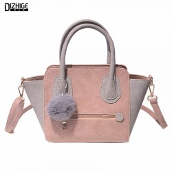 2016 Spring Smiley PU Leather Tote Bag Women Trapeze Fashion Designer Handbags High Quality Ladies Bags Vintage Crossbody Bags