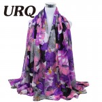 2016 Spring Winter scarf women fashion long Echarpe Flower printed scarves Ladies stoles warm shawls hijab V8A18442