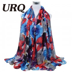 2016 Spring Winter scarf women fashion long Echarpe Flower printed scarves Ladies stoles warm shawls hijab V8A18442