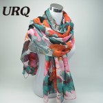 2016 Spring Winter scarf women fashion long Echarpe Flower printed scarves Ladies stoles warm shawls hijab V8A18442