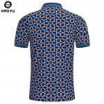 2016 Summer Fashion Mens Polo Shirt Short Sleeve Geometric Pattern Slim Shirt For Men Polo Shirts Camisa Polo Masculina Big Size