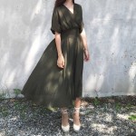 2016 Summer Sexy Women Dress Casual Long Dress Sexy V Neck Beach Side Convertible Dress Robe Longue Femme Dress
