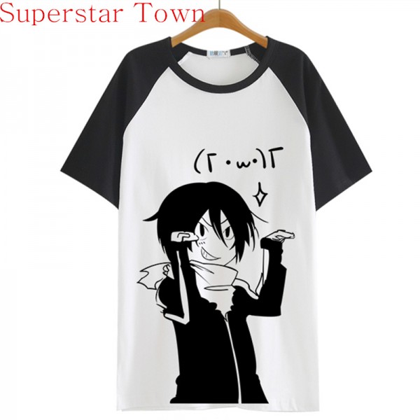 2016 Summer Style Sudadera Anime Tops Tee Casaul Noragami T-shirt Women Japan Cool Clothes Patchwork Female Harajuku Shirt