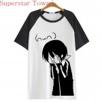 2016 Summer Style Sudadera Anime Tops Tee Casaul Noragami T-shirt Women Japan Cool Clothes Patchwork Female Harajuku Shirt