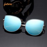 2016 Sunglasses Women Unique Classic Cat Eye Brand Designer Fashion Matal Frame Steam Punk Vintage Sun Glasses occhiali da sole 