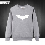 2016 Super hero Pullover Batman Sweatshirts Men Autumn Style Long Sleeve O neck Golden Printed mens Hoodies Free Shipping