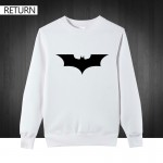 2016 Super hero Pullover Batman Sweatshirts Men Autumn Style Long Sleeve O neck Golden Printed mens Hoodies Free Shipping