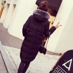 2016 Winter Coat Women's Ultra Long Down Jacket Women White Duck Down Parka with Fur Hooded