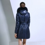 2016 Winter Duck Down Medium Long Women Jacket Luxury Nature Raccoon Fur Hood Thick Coats Plus Size Female Parkas Belt Overcoat