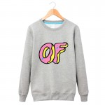 2016 Winter Fashion O Neck Tops OFWGKTA Odd Future PFWGKTA Donuts Paris Long sleeves Leisure Men 