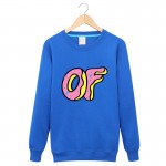 2016 Winter Fashion O Neck Tops OFWGKTA Odd Future PFWGKTA Donuts Paris Long sleeves Leisure Men 