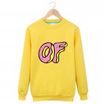 2016 Winter Fashion O Neck Tops OFWGKTA Odd Future PFWGKTA Donuts Paris Long sleeves Leisure Men 