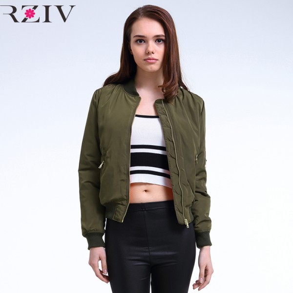 2016 Winter Flight army green bomber jacket women jacket and women's coat clothes bomber ladies