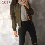 2016 Winter Flight army green bomber jacket women jacket and women's coat clothes bomber ladies