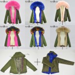 2016 Winter Jacket Women Coat Warm Detachable Lining Big Raccoon Fur Collar Hooded Army Green Brand Design Parka Outwear