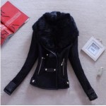 2016 Winter Slim Women Jacket Fur Collar Fashion Jackets AWC0051