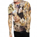 2016 Women Men T Shirt Funny Cats Animal 3D Print T-shirt New Brand Harajuku Homme Fashion Men's Tee Shirt