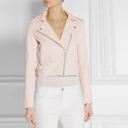 2016 Women New faux leather jacket motorcycle leather jacket Lady coat PU jacket black pink blue 3 color winter coat