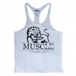 2016 Workout Men Bodybuilding Muscle Shirts Gyms Tank Top  Cotton Fitness Stringer Sleeveless Undershirt Print shirts O-neck