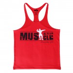 2016 Workout Men Bodybuilding Muscle Shirts Gyms Tank Top  Cotton Fitness Stringer Sleeveless Undershirt Print shirts O-neck